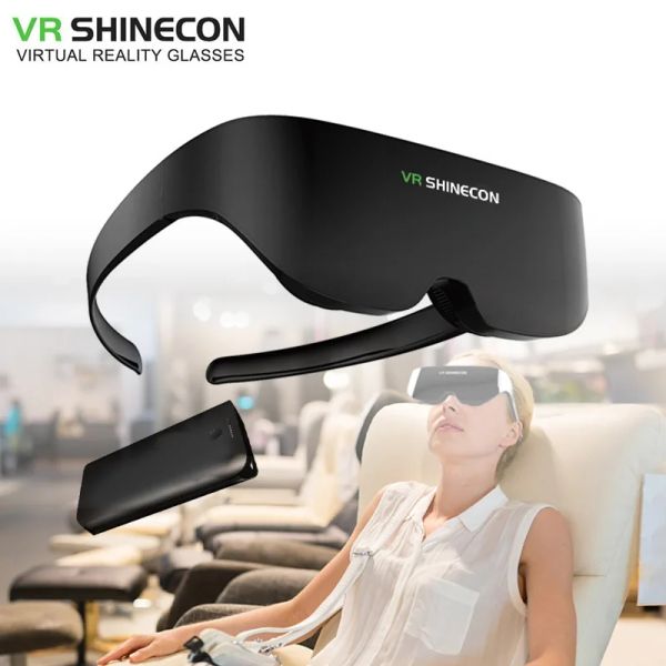 Appareils Shinecon VR AI08 4K Casque Écran Géant Stéréo Cinéma 3D IMAX Lunettes Pro Réalité Virtuelle VR lunettes allinone avec système