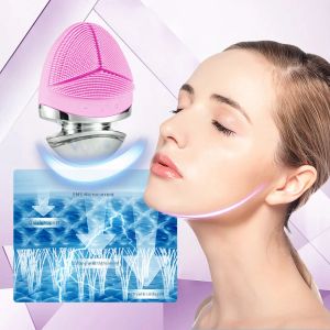 Apparaten Siliconen gezichtsreiniging borstel elektrisch gezicht schoon apparaten gezichtsmassager huidreiniger sonische vibratie diep porie reinigingsgereedschap