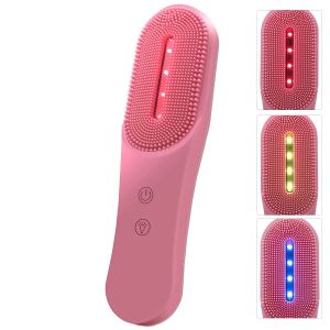 Appareils Brosse de nettoyage du visage sonique épurateur de visage IPX7 nettoyeur de pores étanche traitement de l'acné SPA soins de la peau Machine de rajeunissement des photons