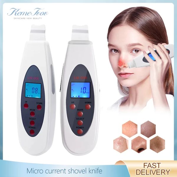Appareils à ultrasons épurateur de peau Machine de nettoyage en profondeur du visage RemoveFacial masseur ultrasons Peeling propre ton ascenseur LW006