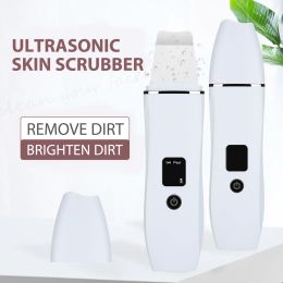 Apparaten Ultrasone Huid Scrubber Peeling Schop EMS Ion Diepe Gezichtsreiniging Mee-eter Remover Facial Lifting Peeling Schop Gezicht Massager