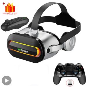 Dispositivos Viar Realidad Virtual 3D Gafas VR Auriculares Dispositivos Bluetooth Casco Lentes Gafas Smartphone Inteligente Teléfono Auriculares Controladores