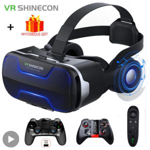 Apparaten VR Shinecon 3 D Casque Viar 3D-bril Virtual Reality Headset Helmbril Augmented Lenzen voor Telefoon Smartphone Verrekijker
