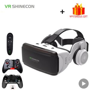 Apparaten VR Shinecon Casque-helm 3D-bril Virtual Reality voor smartphone Smart Phone Headset Bril Verrekijker Videogame Wirth Lens