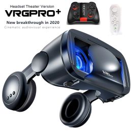 Apparaten VR VRGPRO plus + Mini VR-bril 3D-bril Virtual Reality-bril VR-headset Voor Google-karton met hoofdtelefoon-oortelefoon