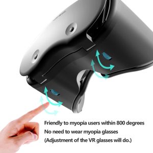 Appareils VRG Pro X7 Metaverse 3D VR casque grand angle lunettes de réalité virtuelle intelligentes casque pour jumelles de téléphone intelligent de 57 pouces