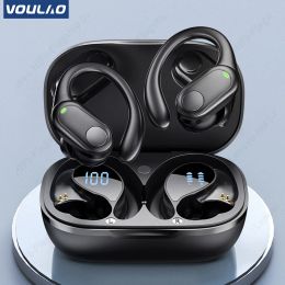 Appareils Écouteurs sans fil Bluetooth 5.3 Écouteurs d'écouteurs dans l'oreille étanche avec écran LED miccrophone pour les sports en cours d'oreille