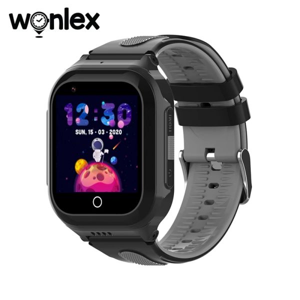 Appareils Wonlex Smart Montres GPSTracker SOSMonitor Baby Photo Caméra Regarder Appel vidéo KT24S 4G Étanche IP67 Enfants Enfants Cadeaux