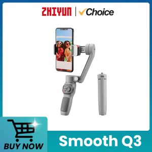 Apparaten Zhiyun Smooth Q3 Telefoon Gimbal 3axis Smartphone Handheld Stabilisator voor iPhone 14 Pro Max/Xiaomi/Huawei