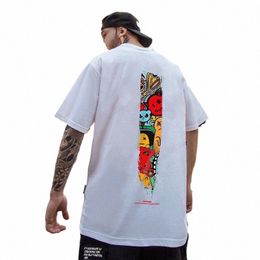 Devil Funny Graffiti T-shirt à manches courtes Hip Hop Fi Esthétique Tshirt Anime Hommes T-shirts 2022 Été Harajuku Vêtements N9gc #