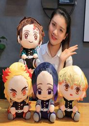 Lame du diable Anime mignon oreiller coussin Manga Kimetsu No Yaiba Tanjirou Nezuko coussin oreiller peluche jouets H11116457584