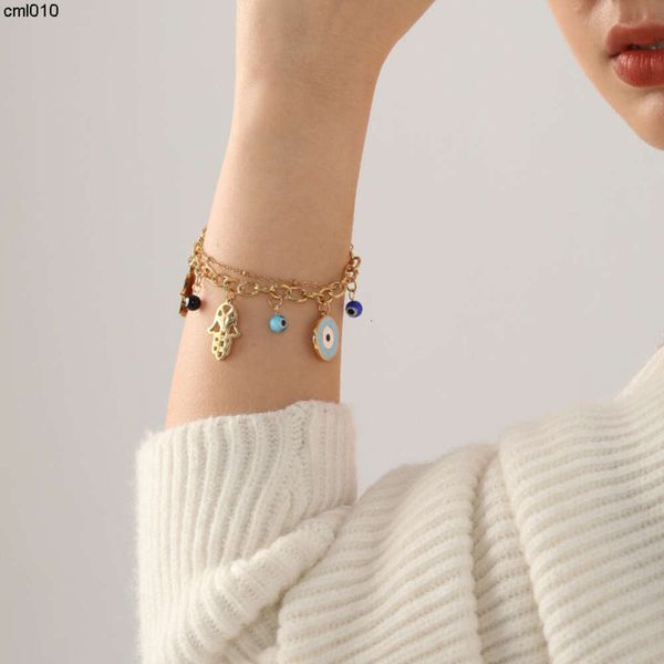 Devils Eye Bracelet est un accessoire de métal électrolité de mode haut de gamme pour femmes 74oe