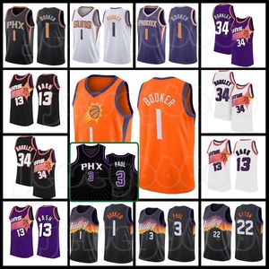 Devin 1 Booker Men Deandre 22 Ayton Chris 3 Paul Jersey Mesh Steve 13 Nash Retro Charles 34 Barkley Basketbal Phoenix''Suns''City Jerseys