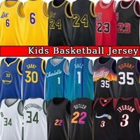 Nba_ Basketball Jerseys 75th 2022 Custom Printed Miami's Heat's Jimmy 22 Butler Tyler 14 Herro BAM 13 Ado Kyle 7 Lowry Men's''nba''Woman Kids