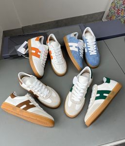 Dexun schoenen 2024 Top verkopende lente/zomer kleine witte schoenen echte lederen bron retro bord schoenen sport en casual schoenen