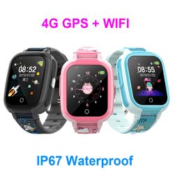 DF71 4G GPS WIFI enfants montre intelligente réel étanche écran tactile enfants montre Support carte SIM appel SOS bébé montre-bracelet 9943212