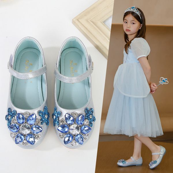 DG2023kids chaussures de marque de créateur chaussures de princesse en cristal de haute qualité chaussures pour enfants filles cadeau de noël cadeau d'halloween