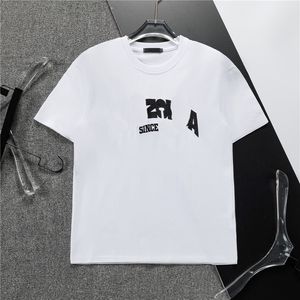 DGD 2024 Heren Designer Band T-shirts Mode Zwart Wit Korte Mouw Luxe Brief Patroon T-shirt maat M-XXL BDFG8