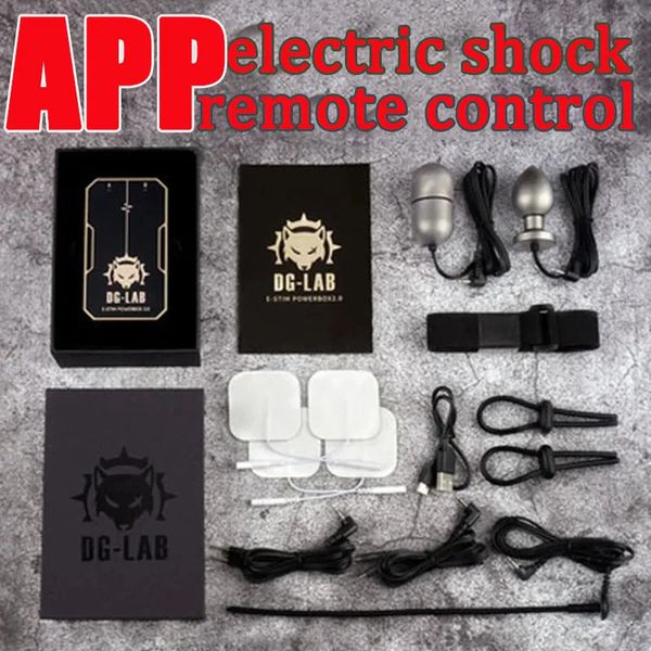 DGLAB Electro Shock Dispositivo temático APLICACIÓN Control remoto Power Box SM Player Estimulador eléctrico sexual Juguetes para parejas 240102