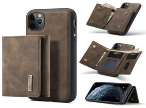 Dgming Intelligent Divide Split Body Magnetic Case Bas voor iPhone 14 13 12 11 Pro Max 7 8 Plus XR XS PU Lederen Wallet Cover3193843