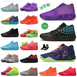 DH Auténtico Lamelo ball zapatos de baloncesto para hombre mb.01 diseñador hombre melo rick y morty mb01 01 ballls galaxy azul rojo verde negro explosión reina