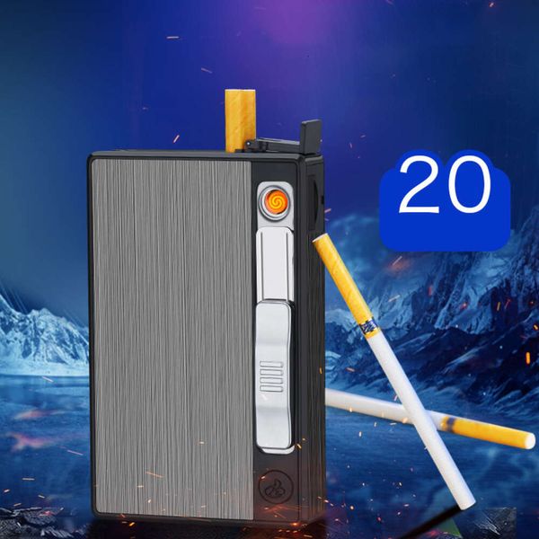 DH créatif USB Rechargeable fine cigarette cigarette tungstène Pièces plus légères en métal cigarette en gros