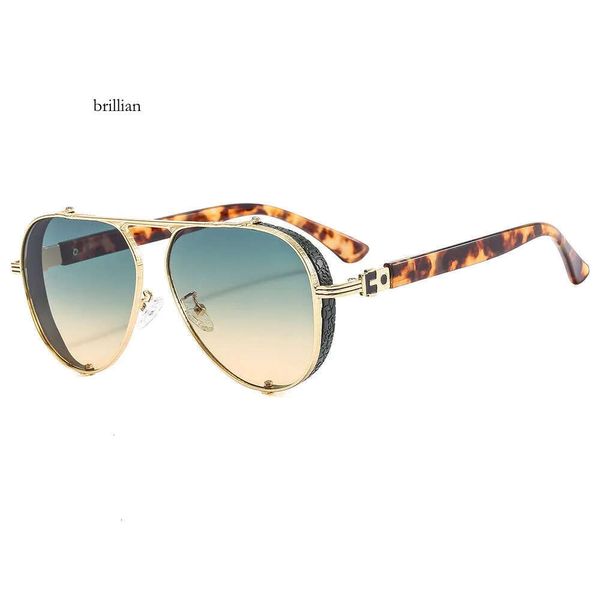 Dhgate Gafas de sol de diseñador para mujer Nueva moda Metal Pilot Toad Mirror Show Light Instagram Popular Mismo estilo Gafas de sol Tendencia
