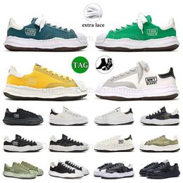 Dhgate Dissolved Rubber Mmy Unisex Sneaker Vrijetijdsschoenen Golvende Zolen Maison Mihara Yasuhiro Canvas Flats Zwart En Wit Chaussures Trainer Heren Designer Dames Indoor