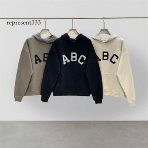 dhgate essentialhoody Seizoen 7 heren hoodies Correcte versie ABC Hoodie mist stroomden Letter Losse heren- en damestop