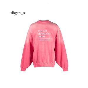 dhgate essentialhoodies femmes Automne Hiver Nouveau VTM Rose Détresse Lavage Lettre Broderie Lâche Col Rond Pull Hommes et Femmes Marque À La Mode