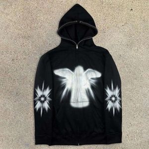 dhgate essentialhoodies vrouwen Unisex Skull Lazy 3D Digitaal Gedrukt deisgner hoodie Lange Mouw Rits Trui 265