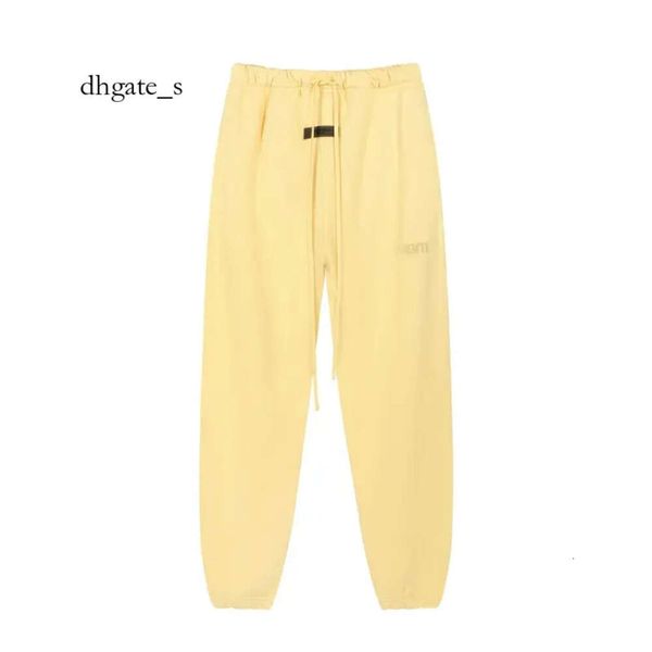 dhgate Essentialsweatpants women 1977 Pantalón de chándal relajado de lana para hombre Pantalones de jogging Bolsillos con costuras laterales Pantalones de diseño con estampado de letras Hip Hop ESS de gran tamaño