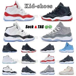 dhgate hot kid shoes jumpman 11s zapatos de baloncesto para bebés cherry bred cool grey niños y niñas zapatillas de deporte para niños pequeños concord zapatillas de deporte al aire libre zapato para niños talla grande 4y