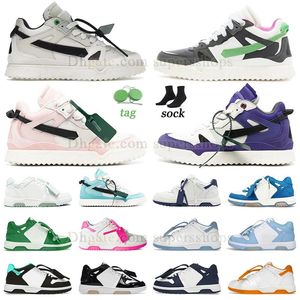 2024 Nouveaux chaussures décontractées Out Of Office Hommes Femmes Baskets Top Qualité Running OOO Panda Kaki Offes Plate-forme de luxe Marche Cuir Vintage Entraîneurs de sport en détresse