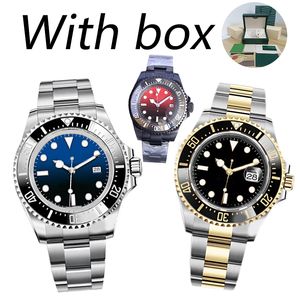 DHgate herenhorloge 44 mm blauwe oceaan geleidelijke wijzerplaat Automatische machines Aik horloges 904L roestvrij staal saffier SKY waterdicht gloed Designer wortelbier zwemhorloge