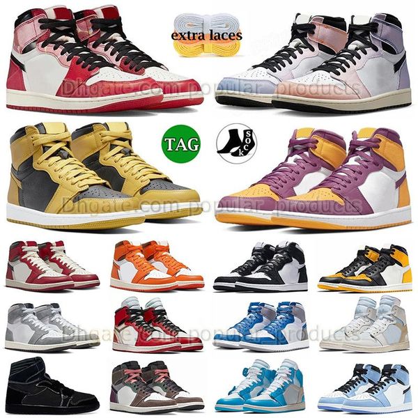 DHgate Nouveau modèle Chaussures de basket-ball Jumpman 1 High OG 1s Spider Verse Skyline Pollen Brother Hood Hommes Femmes Baskets Reverse Laney Denim Designer Baskets d'extérieur