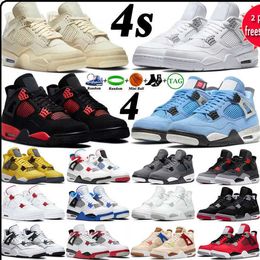 DHGATE OG 2022 MEN MEN Dames Basketbalschoenen 4 4S Red Thunder Sail Black Cat White Oreo Pure Money Infrared Zen Master Metallic Green Cool Gray Cactus