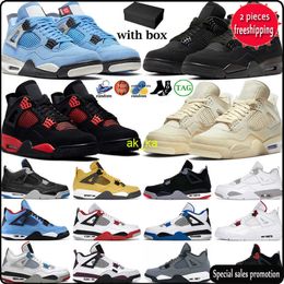 Dhgate OG -schip Binnen 3 dagen Men Men Dames basketbalschoenen 4 4S Red Thunder Sail Black Cat White Oreo Pure Money Infrared Zen Master Metallic Purple Cool