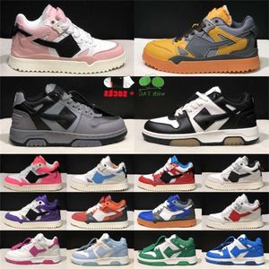 Dhgate Out Of Office Sneaker Hommes Femmes Chaussures De Luxe Bas Haut Marche En Cuir Chaussures De Basket-ball Coureurs Plateforme De Luxe Baskets Baskets