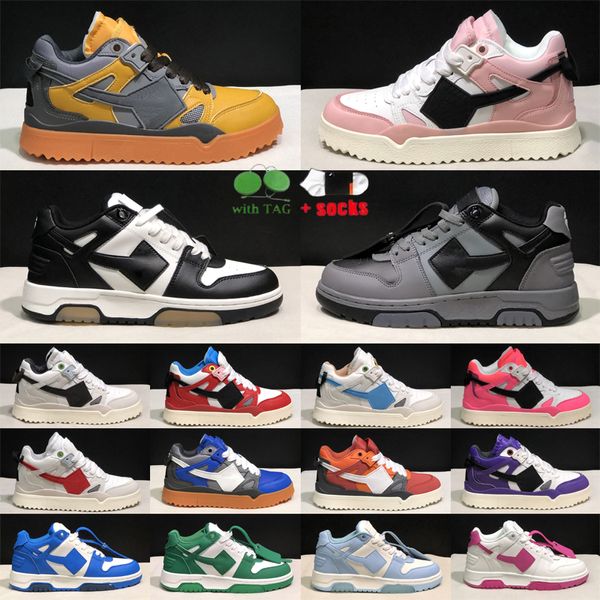 Dhgate Out Of Office Sneaker para hombre para mujer Zapatos casuales Diseñador de lujo Low Top Walking Zapatos de baloncesto de cuero Corredores Plataforma de lujo Zapatillas de deporte