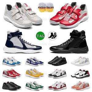 Dhgates Wandelschoen Sneakers Prad Vintage Vrijetijdsschoenen America Cup Platform Dhgates Hardloopschoen Advanced Sense Nylon Outdoor Echt leer Ademende sneakers