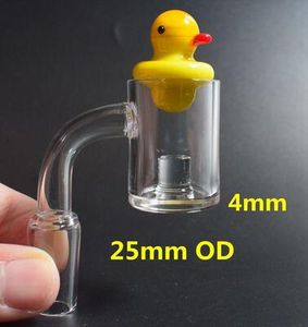 DHL 100% Real Core Reactors Quartz Banger Nail avec Canard Coloré Cactus Carb Cap Domeless Quartz Nail Fumer pour dab rig bong