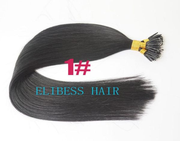 DHL 100 Virgin Indian Human Hair Queen Products 24quot 1gs 100sset Stick Tip Nano Anillo Extensiones de cabello 16923237