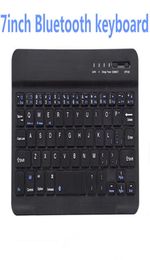 DHL 10pcs Teclado Bluetooth ultra delgado de 7 pulgadas Utiliza de forma inalámbrica el teclado Bluetooth Mini tableta7511921