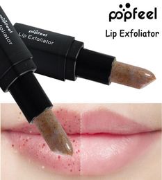 DHL 120pcslot Make-Up Lippen Zorg Dode Huid Remover Moisturizer Voedzaam Lip Exfoliator Merk Lippenbalsem Cosmetica Lippen Scrub Stick 3569798