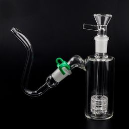 DHL!!! 14mm 18mm Matrix Perc Glazen Asvanger Waskolf Met J-haken Adapter J haken Glazen Pijpen en Glazen Kom Voor Waterpijpen Rigs