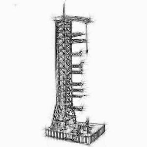 Building Moc High 3586 stks Space Series Apollo Saturn V Launch Umbilical Tower voor 21309 Technic Building Blocks Bricks Gift Kid