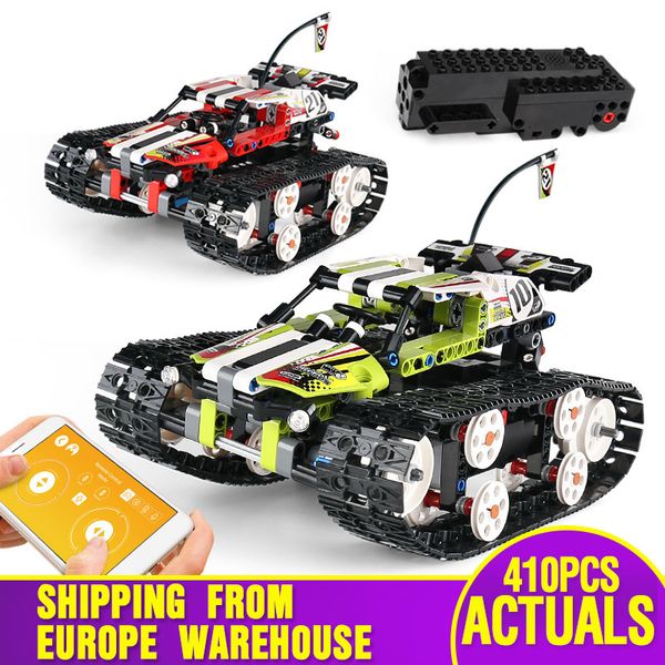 DHL 20033 Technic Car Compatible Avec 42065 APP RC Track Télécommande Race Car Set Building Blocks Brique Enfants Jouets Modèle Cadeau LJ200928