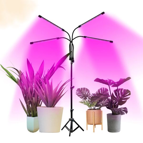 Luz LED de cultivo, lámpara de plantas USB de 5V, lámparas Phyto de espectro completo para plántulas de flores vegetales de interior