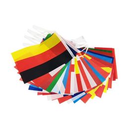 DHL 2022 voetbalvoetbalfans 32 Team National Flag Country World Bunting String Flag voor hangende decoratie DD